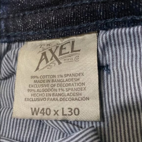T K AXEL Jeans Men’s Slim Boot Stretch Blue Denim Jeans Size 40x30 - Picture 6 of 6